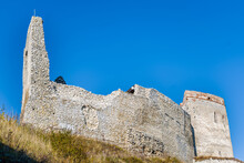 The Ruins Of The Cachtice Castle Above The Village Of Cachtice, Slovakia