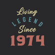 © Stockia - Living Legend since 1974, Born in 1974 vintage design vector