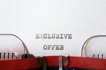 Wall Mural - Exclusive offer concept