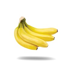 Sticker - Set with deliciously ripe fresh bananas