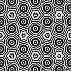 Wall Mural - Abstract Black & White Fractal Scene - let’s get fancy with this black & white geometric scene. It’s as dressed up as it’s casual. Great blend with perfect contrasts.