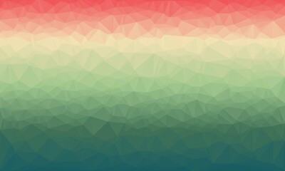 Sticker - vibrant minimal multicolored polygonal background