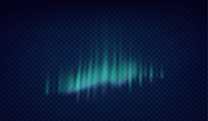 Wall Mural - northern lights. realistic aurora borealis amazing polar lights on night black sky