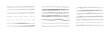 © Little Monster 2070 - Set of wavy horizontal lines. Marker hand drawn line border set and doodle design. Hand drawn grunge brush strokes