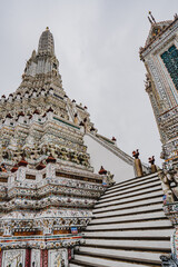 Wat arun is ancient temple where famous in thailand.