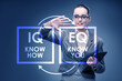 © Elnur - EQ and IQ skill concepts with businesswoman