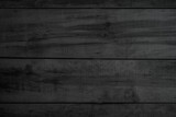 Fototapeta Las - Grunge dark wood plank texture background. Vintage black wooden board wall antique cracking old style background objects for furniture design.