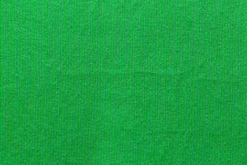 Wall Mural - Green color sports clothing fabric football shirt jersey texture and textile background.