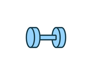 Wall Mural - Dumbbell  line icon. High quality outline symbol for web design or mobile app. Thin line sign for design logo. Color outline pictogram on white background