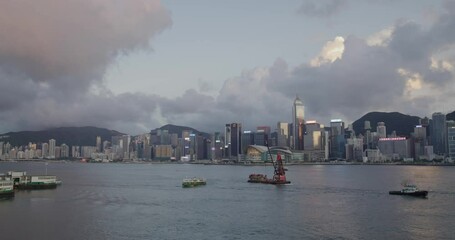 Canvas Print - Hong Kong sunset