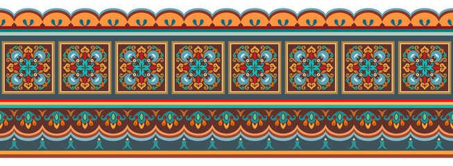 Vector abstract decorative ethnic ornamental illustration