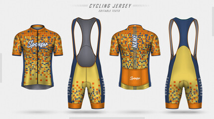 Cycling jersey, front and back