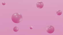 Pink Bubbles Background