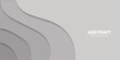 © Irina - Grey vector background  in paper cut style. Business banner.