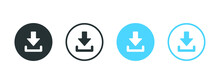 Download Icon, Download Button In Filled, Thin Line, Outline And Stroke Style For Apps And Website