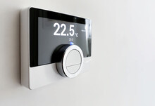The screen of an smart digital thermostat