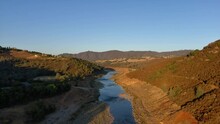 South Fork Of The American River During The 2021 Drought. Normal Levels Can Be Seen In The Video. 
