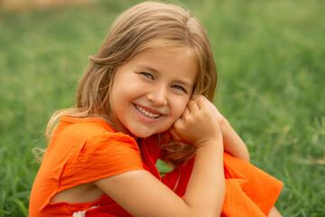 little girl in the park, little girl, girl, girl in the park, girl in nature