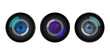 Camera lens vector png image, Aperture Camera Lens Vector