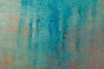 abstract creative background: multicolored blurred spots of colored primer when toning the canvas, temporary object.