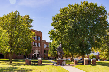 Wall Mural - Sunny view of the campus of Northwestern Oklahoma State University