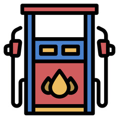 Sticker - fuel line icon