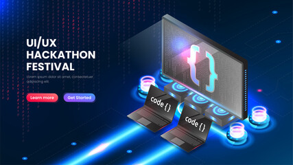 user interface hackathon isometric technology