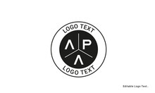 Vintage Retro APA Letters Logo Vector Stamp	