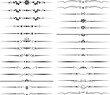 © Елена Челышева - black and white set of delimiters for text, dividers