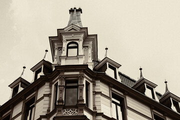 Wall Mural - Low angle shot of a residential building in Koln, Germany