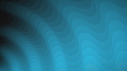 Wall Mural - Abstract background of wavy lines in shades of light blue