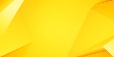 Wall Mural - 3d rendering of yellow abstract geometric background. flash sale banner. advertising, design, showca