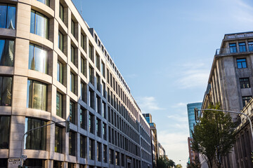 Canvas Print - Beautiful view of the buildings in Dusseldorf Germany