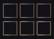 © marina_ua - Greek gold frames on a black background, vector