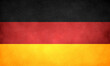 ドイツの国旗の手描きビンテージ風イラスト