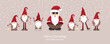 © krissikunterbunt - cool santa claus and his helper gnome christmas cartoon
