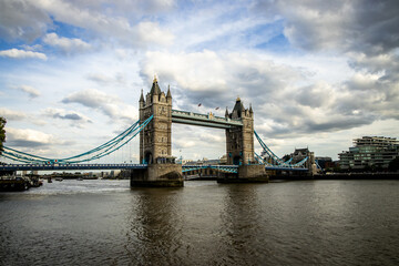 Beautiful view of the famous Tower Bridge in Thornton, UK