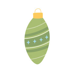 Poster - christmas green bauble