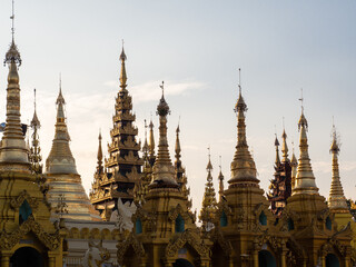 Myanmar - Yangon - Golden peaks