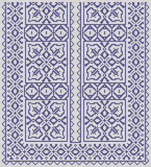 Naklejka na meble Vector abstract decorative pixel art illustration.