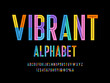 © FotoGraphic - Colorful style alphabet design with uppercase, number and symbols