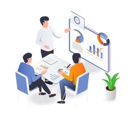 Aufkleber - meeting strategy marketing and analytic