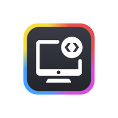 Wall Mural - system coding - sticker