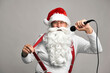© gpointstudio - Funny Santa Claus singing Christmas's songs