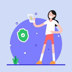 Canvas Print - Secure Payment 