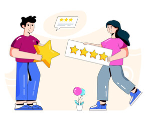 Canvas Print - Star Ratings