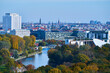 Panorama Spreebogen mit Bundeskanzleramt und Charité