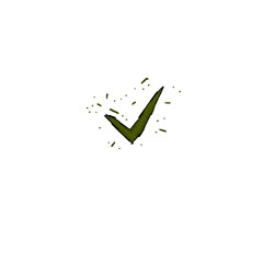 dark brown check mark version 2 icon (colored)