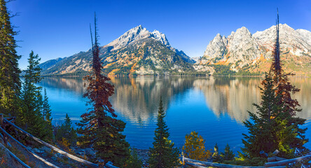 Jenny Lake in Autumn..Grand Teton National Park.Wyoming,North America,.USA