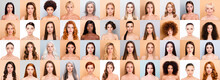 Composite Set Collection Candid Ideal Multi National Female Body Is Perfect Different Age Race Healthcare Concept